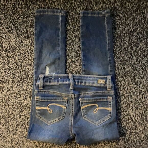 Justice Slim Skinny Jeans Sz 7 - Picture 4 of 4